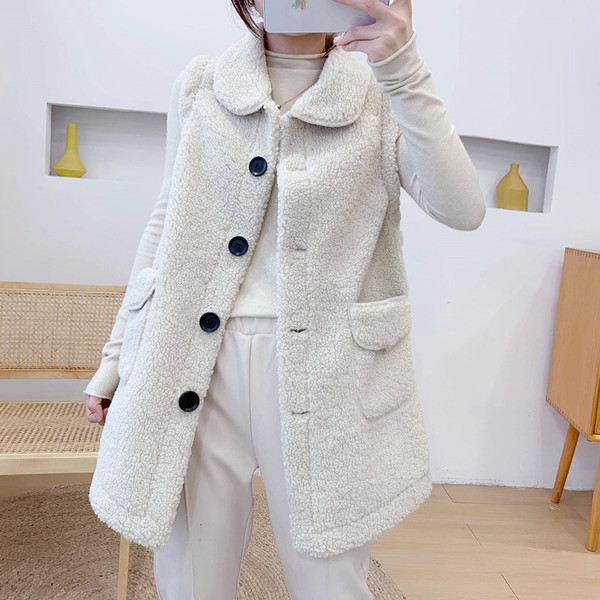 Γυναικείο μακρύ γιλέκο με κουμπιά