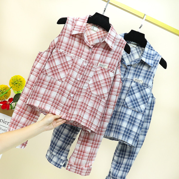 Modern női kockás ing csupasz váll