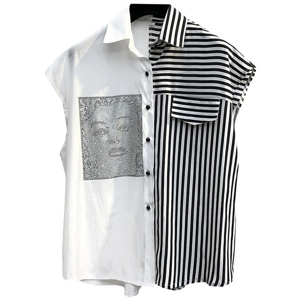 Uue mudeli klassikalise krae ja lühikeste varrukatega naiste särk