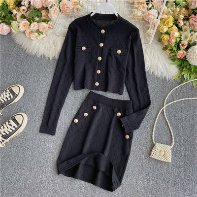 Sieviešu mūsdienīgs svārku un vestes komplekts