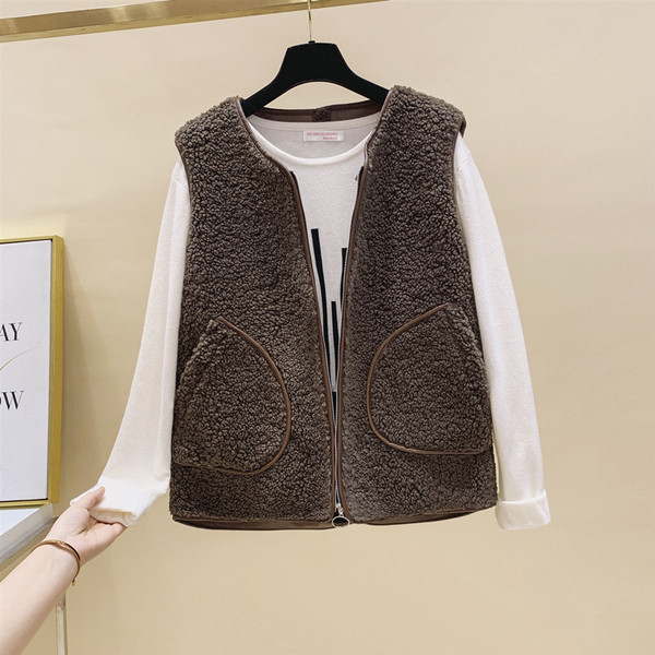 Vesta casual dama cu fermoar si buzunare in mai multe culori