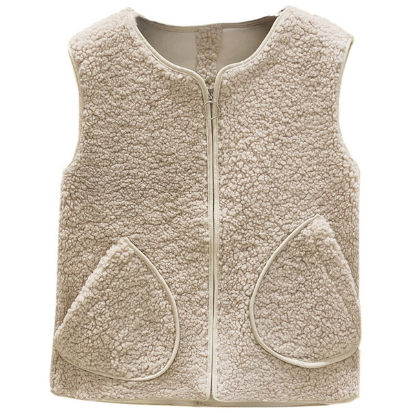 Vesta casual dama cu fermoar si buzunare in mai multe culori