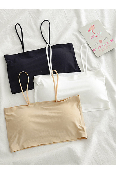 Női mindennapi mellszoba vékony pántokkal, sima modell