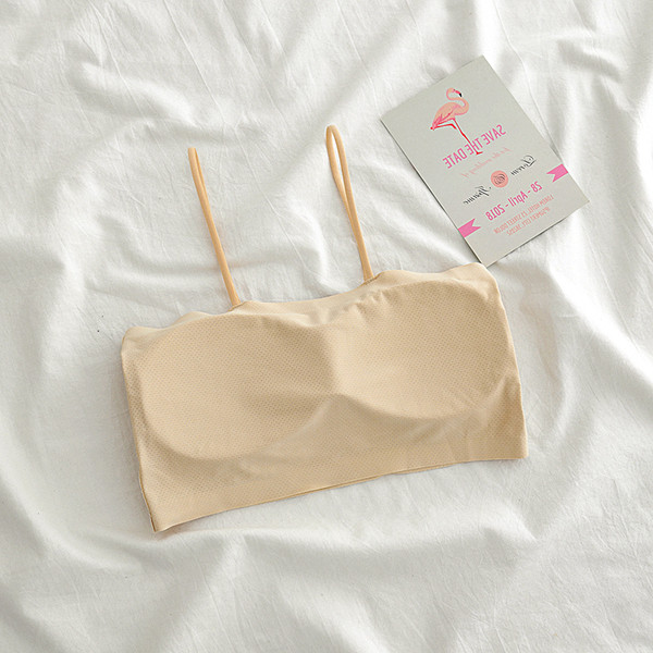 Női mindennapi mellszoba vékony pántokkal, sima modell