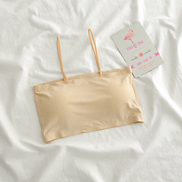 Női mindennapi mellszoba vékony pántokkal, sima modell