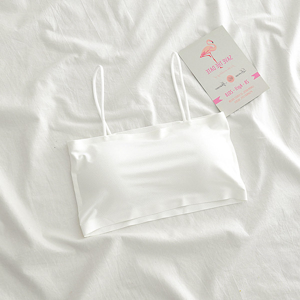 Női mindennapi mellszoba vékony pántokkal, sima modell