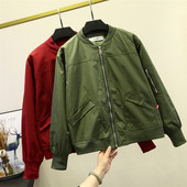 Új modell őszi női kabát cipzárral, hosszú ujjal