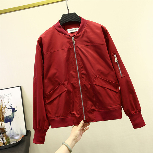 Új modell őszi női kabát cipzárral, hosszú ujjal