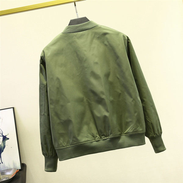 Új modell őszi női kabát cipzárral, hosszú ujjal