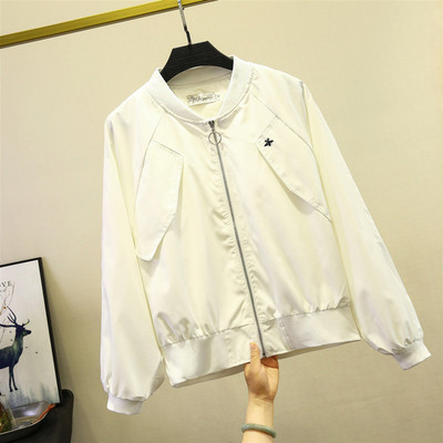 Geaca casual de toamna de dama cu fermoar in trei culori