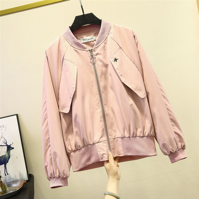 Geaca casual de toamna de dama cu fermoar in trei culori