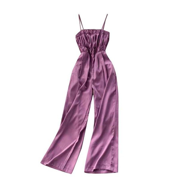 Γυναικεία ολόσωνμη φόρμα με λεπτές τιράντες