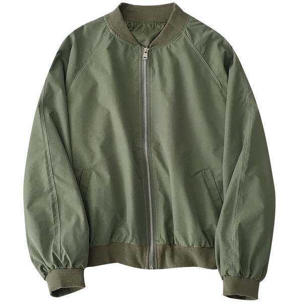 Rudens sieviešu jaka ar ovālu kakla izgriezumu un garām piedurknēm