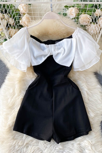 Mustvalge naiste kombinesoon