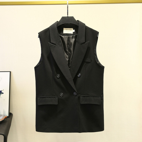 Modern női mellény fekete gombokkal