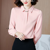 Stílusos női ing kövekkel és klasszikus gallérral