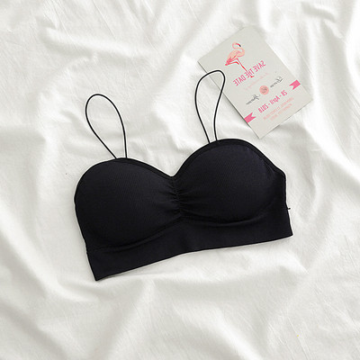 Καθημερινό γυναικείο κοντό μπουστάκι με λεπτές τιράντες