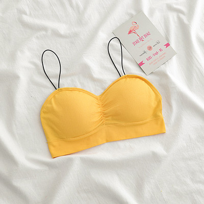 Καθημερινό γυναικείο κοντό μπουστάκι με λεπτές τιράντες