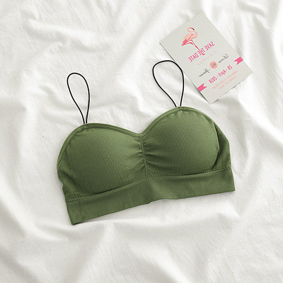 Καθημερινό γυναικείο κοντό μπουστάκι με λεπτές τιράντες