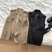 Moodne naiste vest vööga