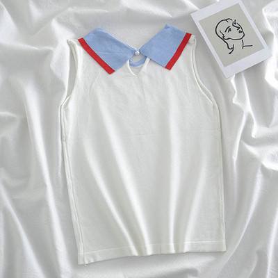 Női modern, sima tank top modell