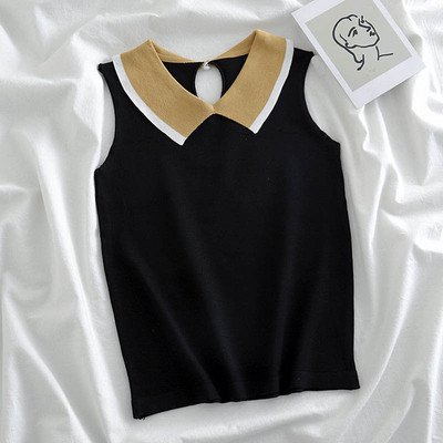 Női modern, sima tank top modell