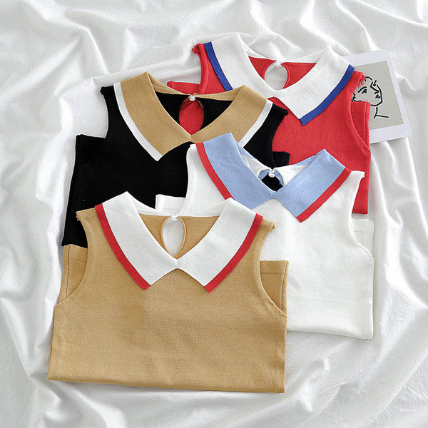 Női modern, sima tank top modell