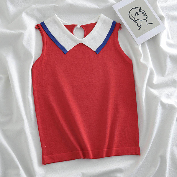 Női modern, sima tank top modell