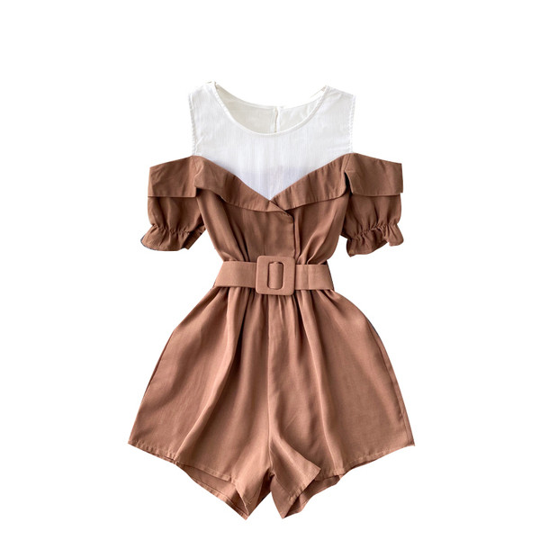 Moodne paljaste õlgadega naiste kombinesoon