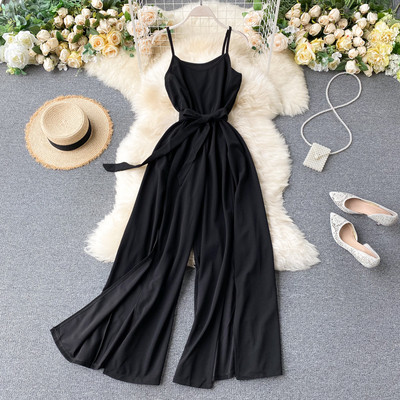 Moodne pikk rihmadega naiste kombinesoon