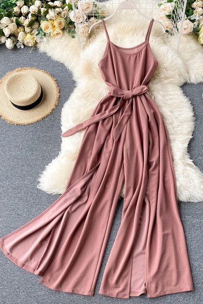 Moodne pikk rihmadega naiste kombinesoon