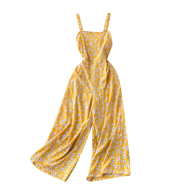 Moderns sieviešu kombinezons ar apdruku un lencēm