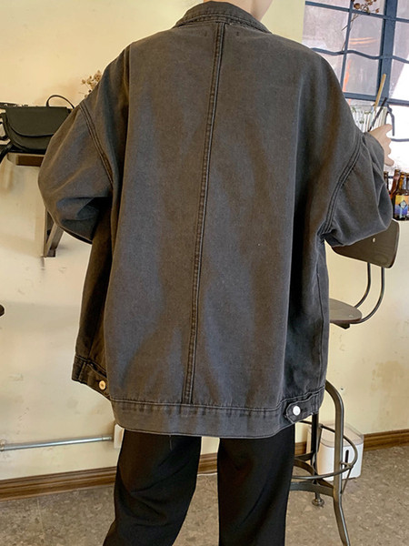 Női alkalmi farmerdzseki zsebekkel