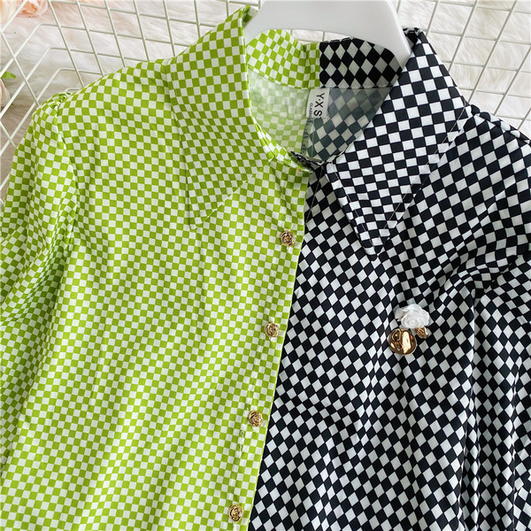 Naiste moodne nööpide ja klassikalise kraega särk