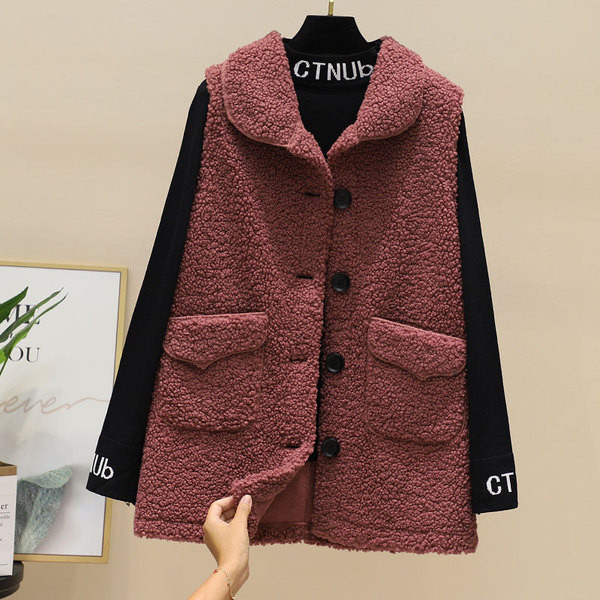 Új modell női pehelymellény zsebekkel és gombokkal