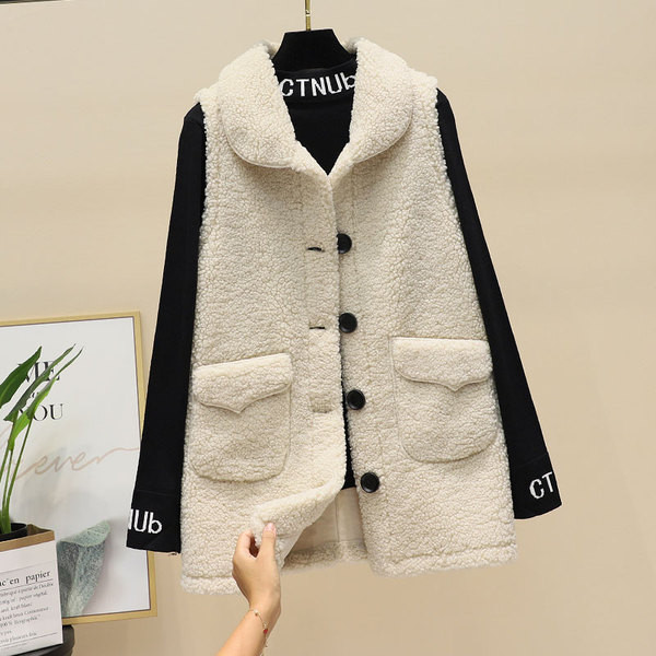 Új modell női pehelymellény zsebekkel és gombokkal