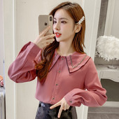 Cămașă de damă model larg cu decolteu rotund