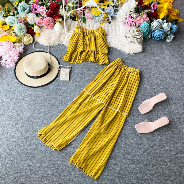 Moderns sieviešu kombinezons un garās bikses