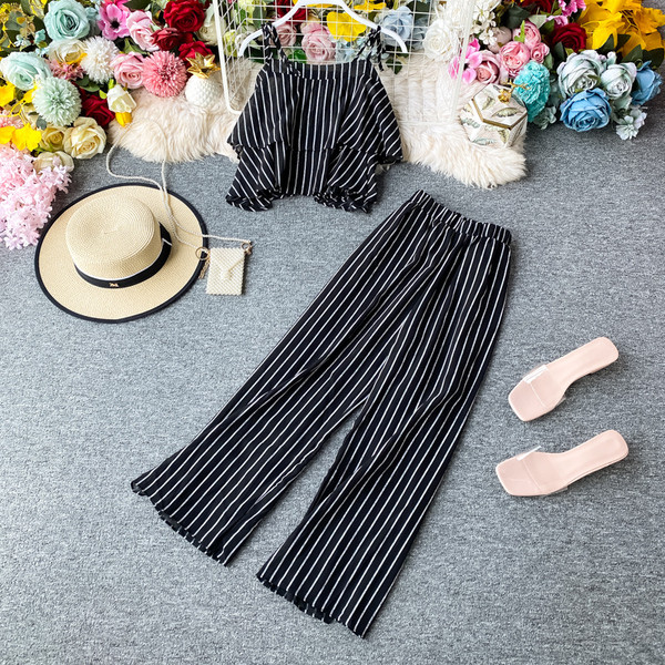 Moderns sieviešu kombinezons un garās bikses