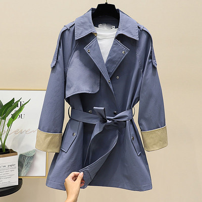 Naiste vabaaja jope vööga neljas värvitoonis