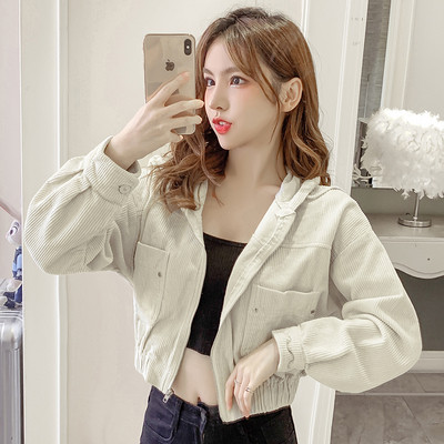 Sieviešu ikdienas jaka ar kapuci un kabatām