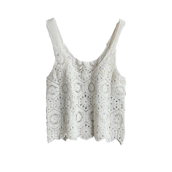 Moodne naiste kootud ovaalse kaelusega topp