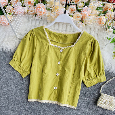 Női alkalmi rövid ing gombokkal