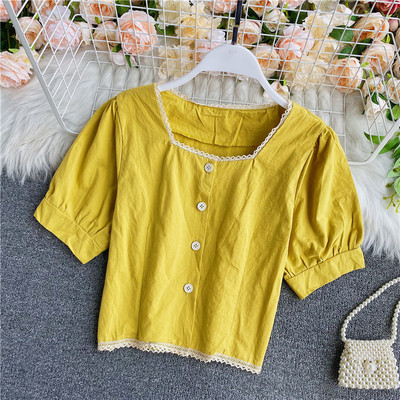 Női alkalmi rövid ing gombokkal