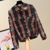 Új modell női ing zsebbel és gombokkal több színben