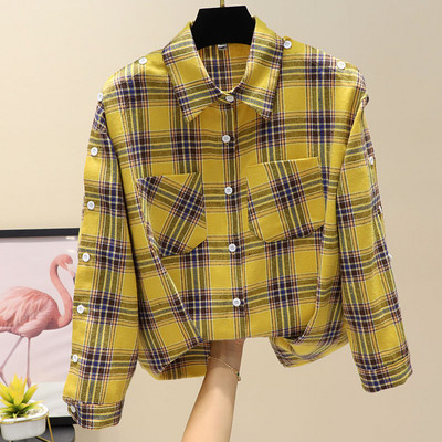 Új modell női ing zsebbel és gombokkal több színben