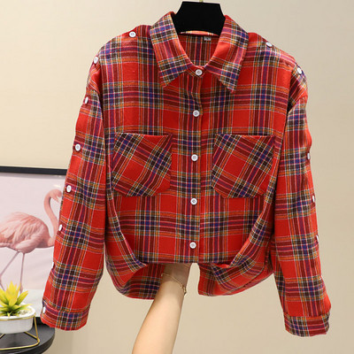 Új modell női ing zsebbel és gombokkal több színben