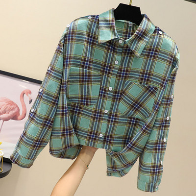 Új modell női ing zsebbel és gombokkal több színben