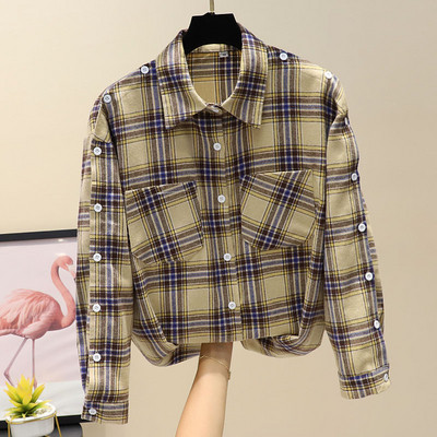 Új modell női ing zsebbel és gombokkal több színben