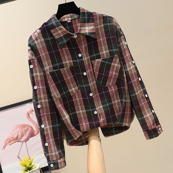 Új modell női ing zsebbel és gombokkal több színben